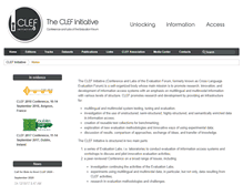 Tablet Screenshot of clef-initiative.eu